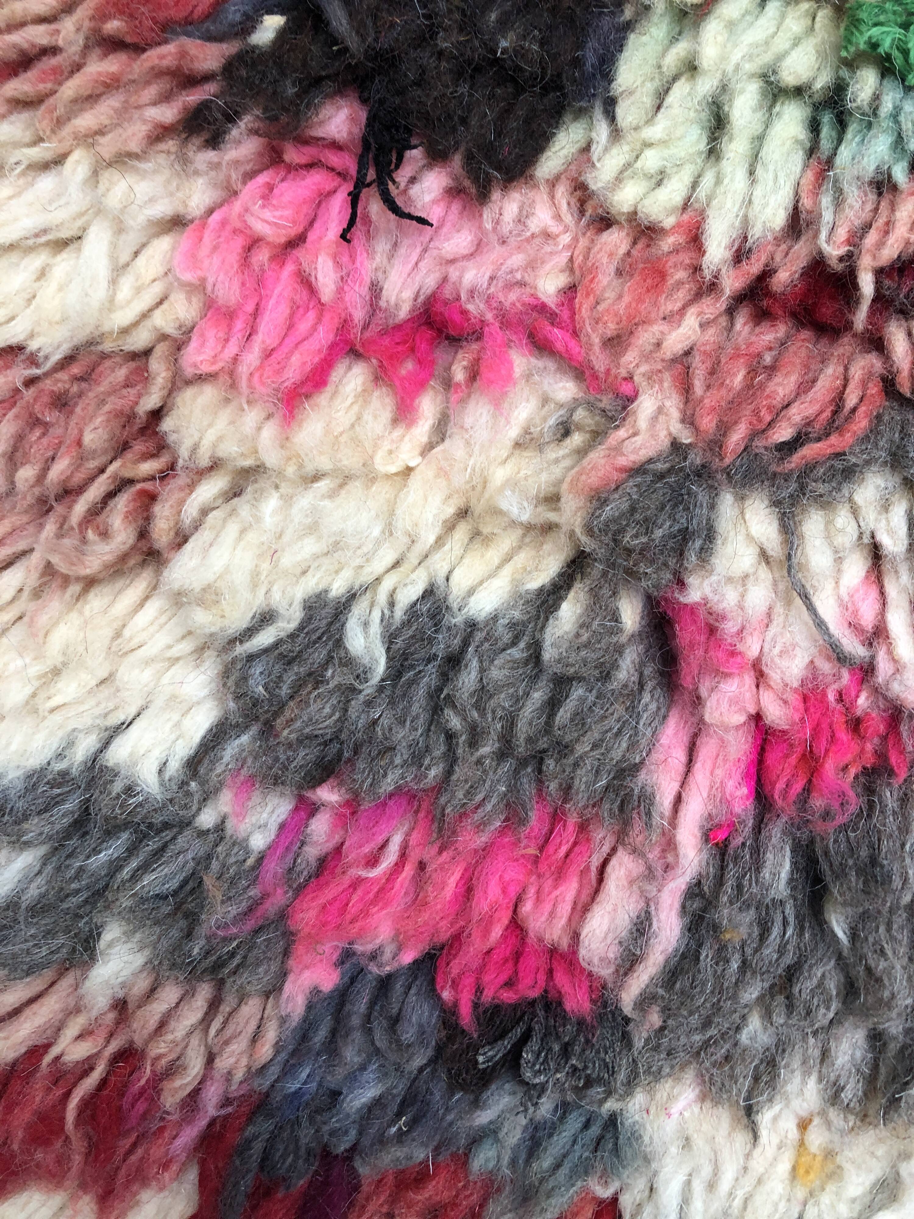 Moroccan Berber carpet Boujaad colorful 1.36x0.9m