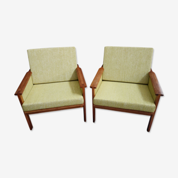 Capella armchairs by Illum Wikkelsø for Niels Eilersen, 1960