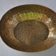 Empty hammered brass pocket