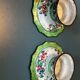 Pair of footed bowls in Canton enamel – China – floral decoration - F