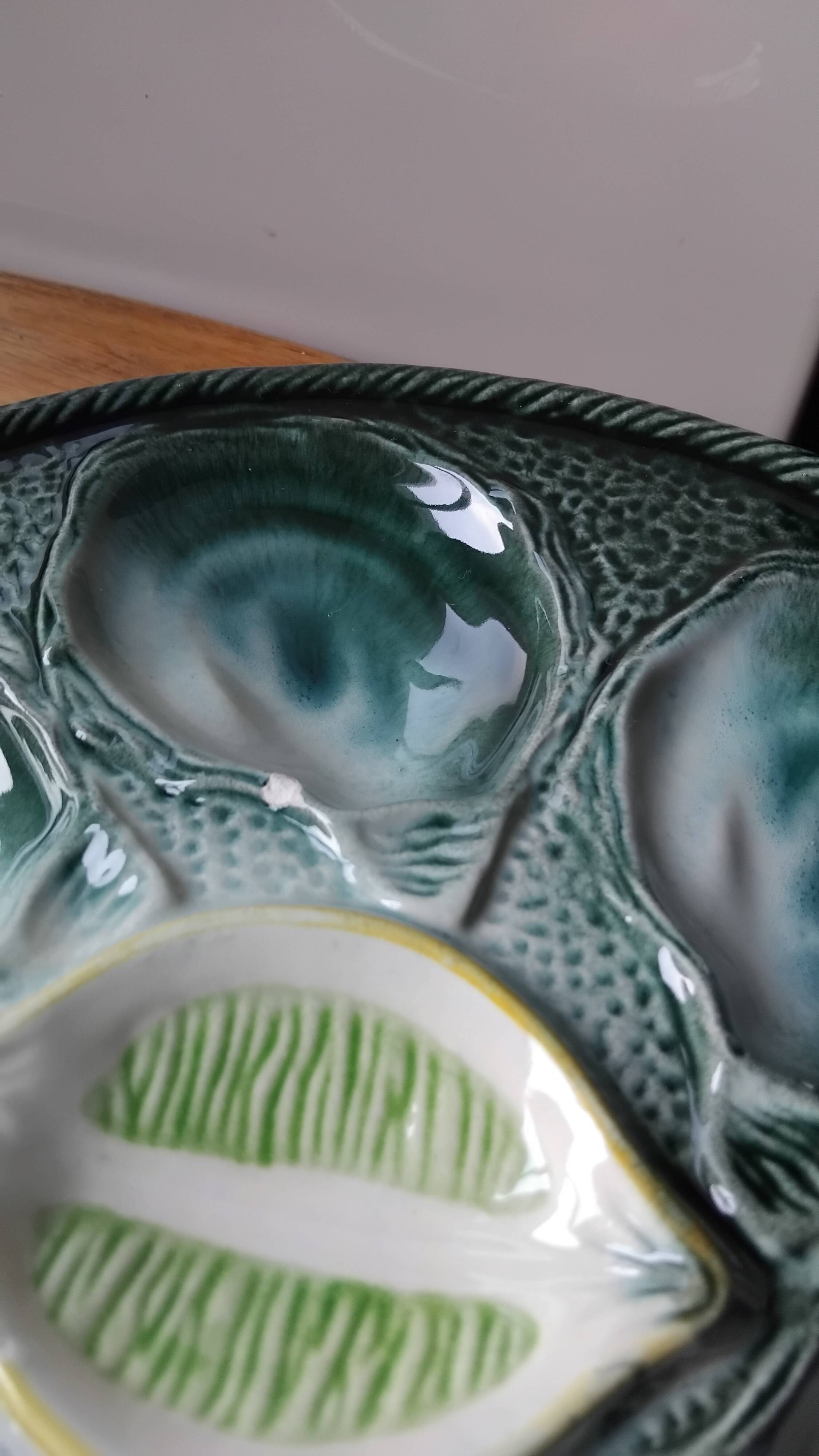 Set of Saint Clément oyster plates.