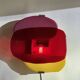 Handcrafted glass wall light