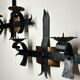 Brutalist wall candle holder from the 70s (X2)
