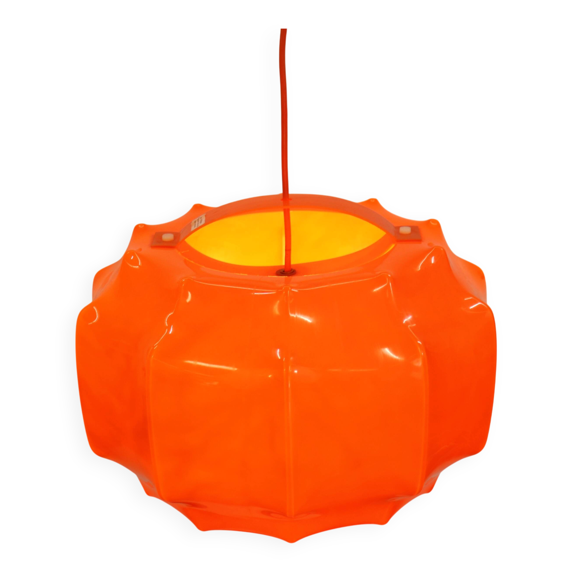 Space age cocoon pendant lamp*** Ilka Plast Waldrode *** German design