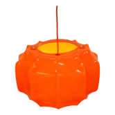 Lampe pendentif cocon de l'âge spatial *** Ilka Plast Waldrode *** design allemand