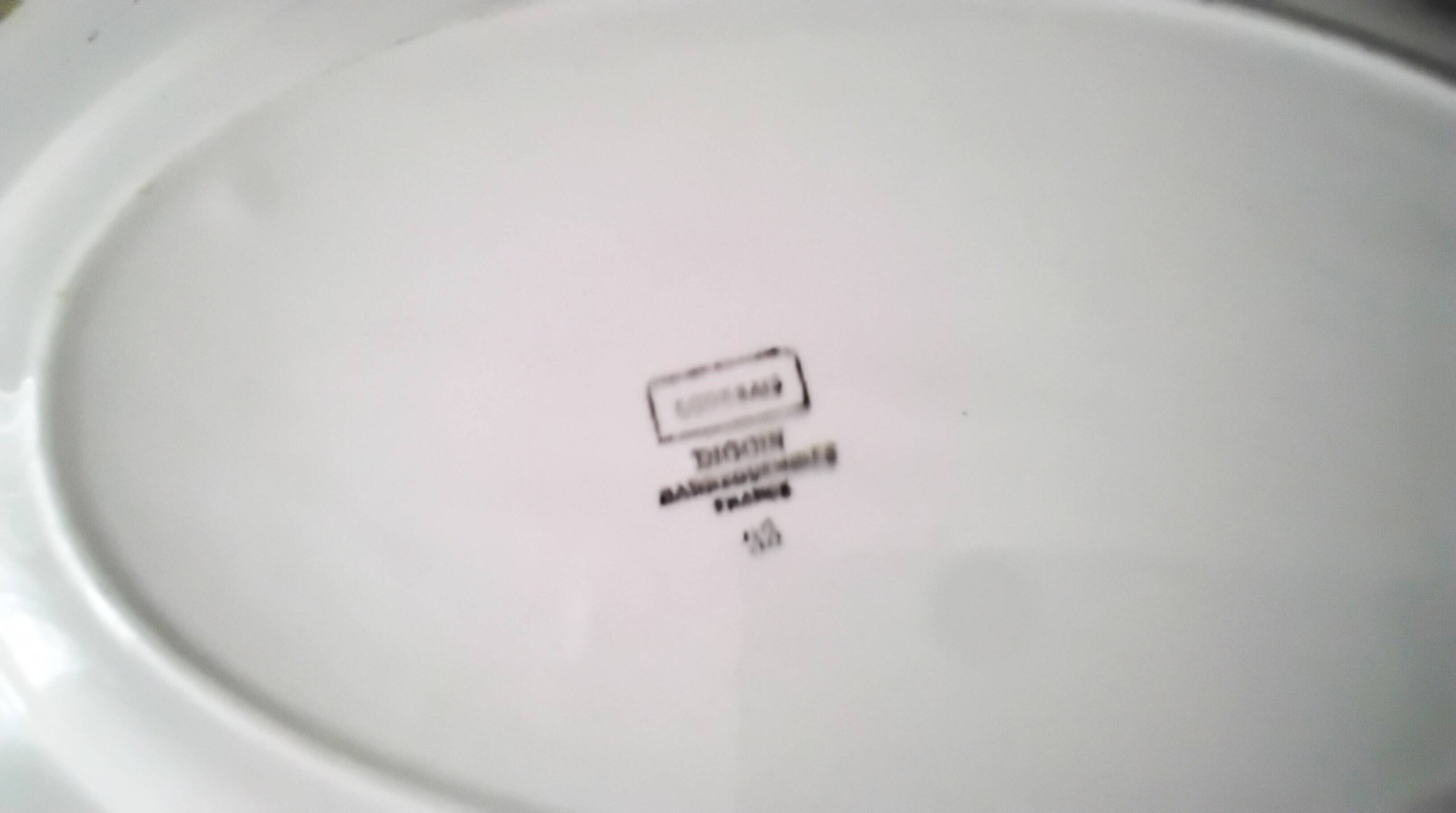 Large serving dish Digoin Sarreguemines Scottish model