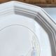 Round vintage Niderviller plate with a country decor.