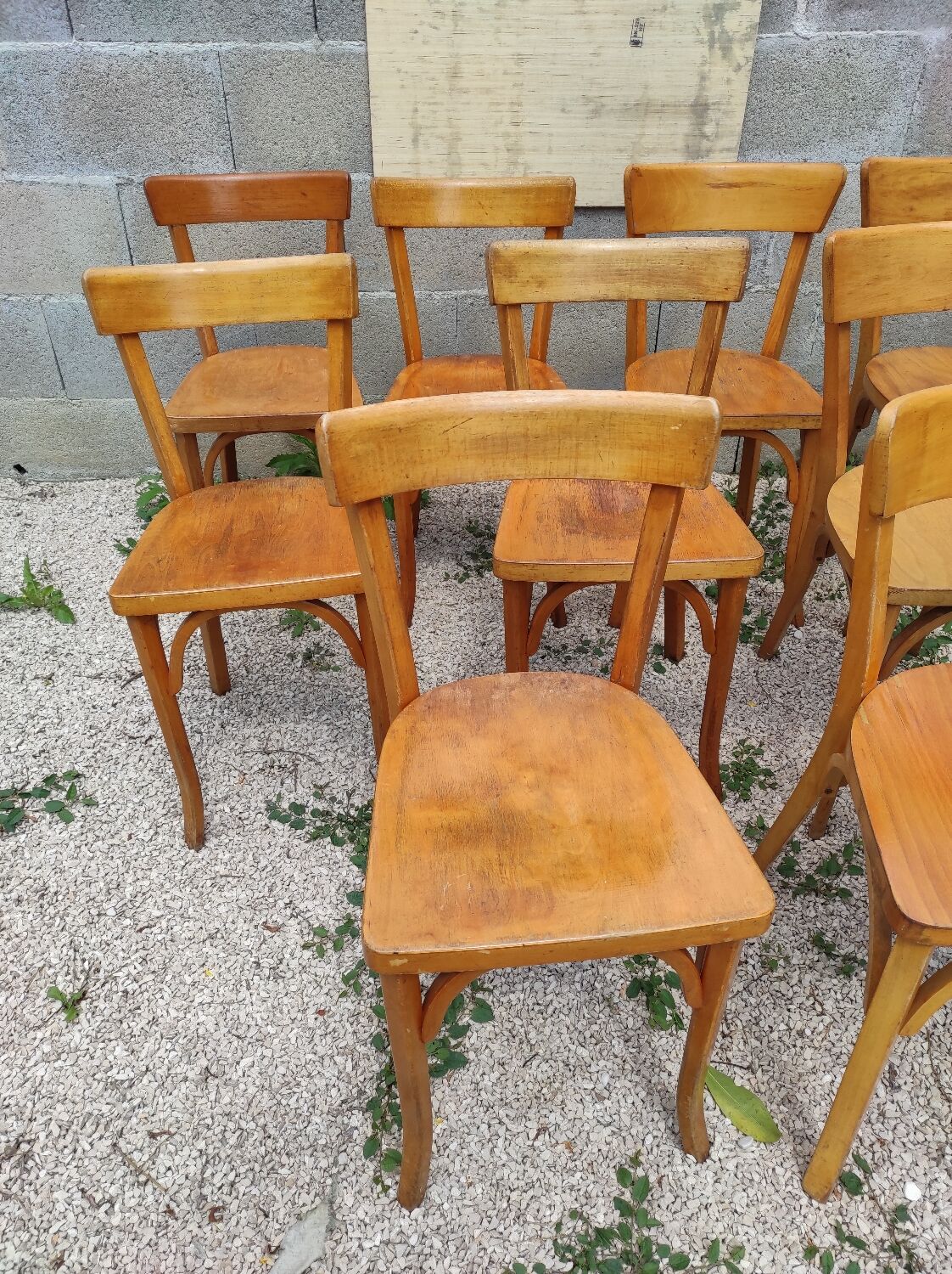 Lot 9 Baumann bistro chairs and Luterma bois bond