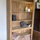 Antique library in solid pine