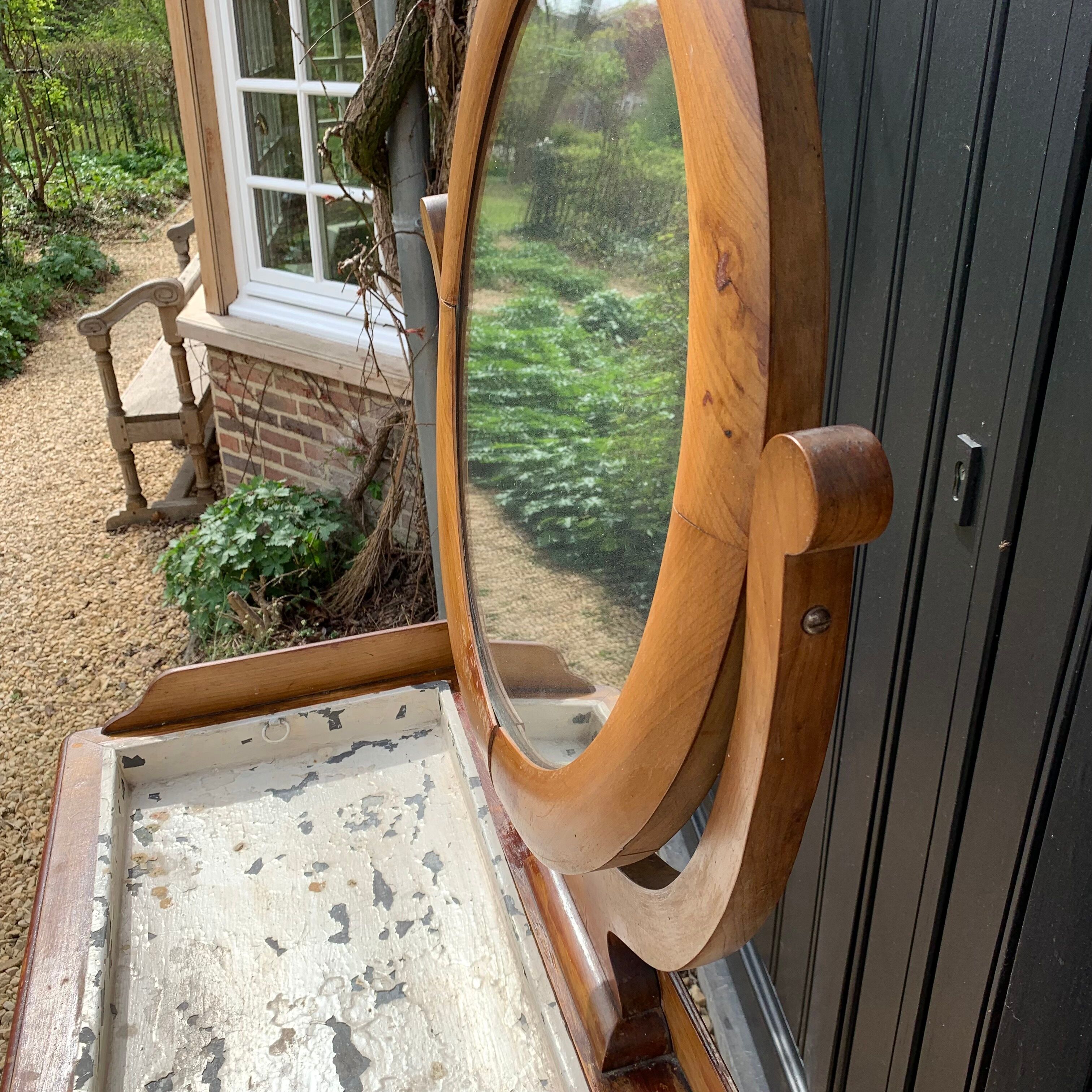 Louis-Philippe walnut vanity unit