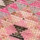 Tapis Couloir Rose à Médaillons, Tapis Turc Vintage, 86x364 Cm