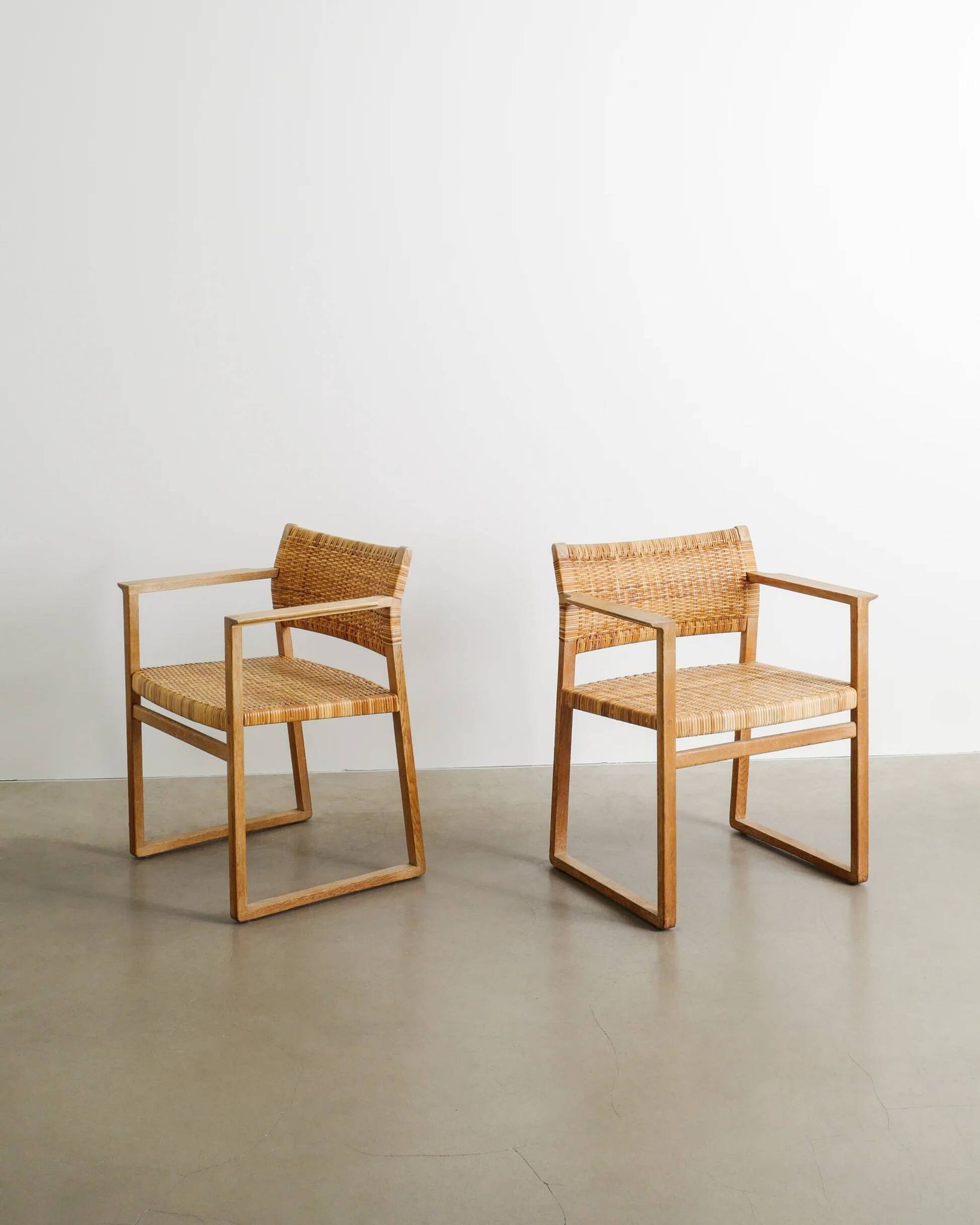 Danish Mid Century Wooden Dining Chairs by Børge Mogensen, 1960s