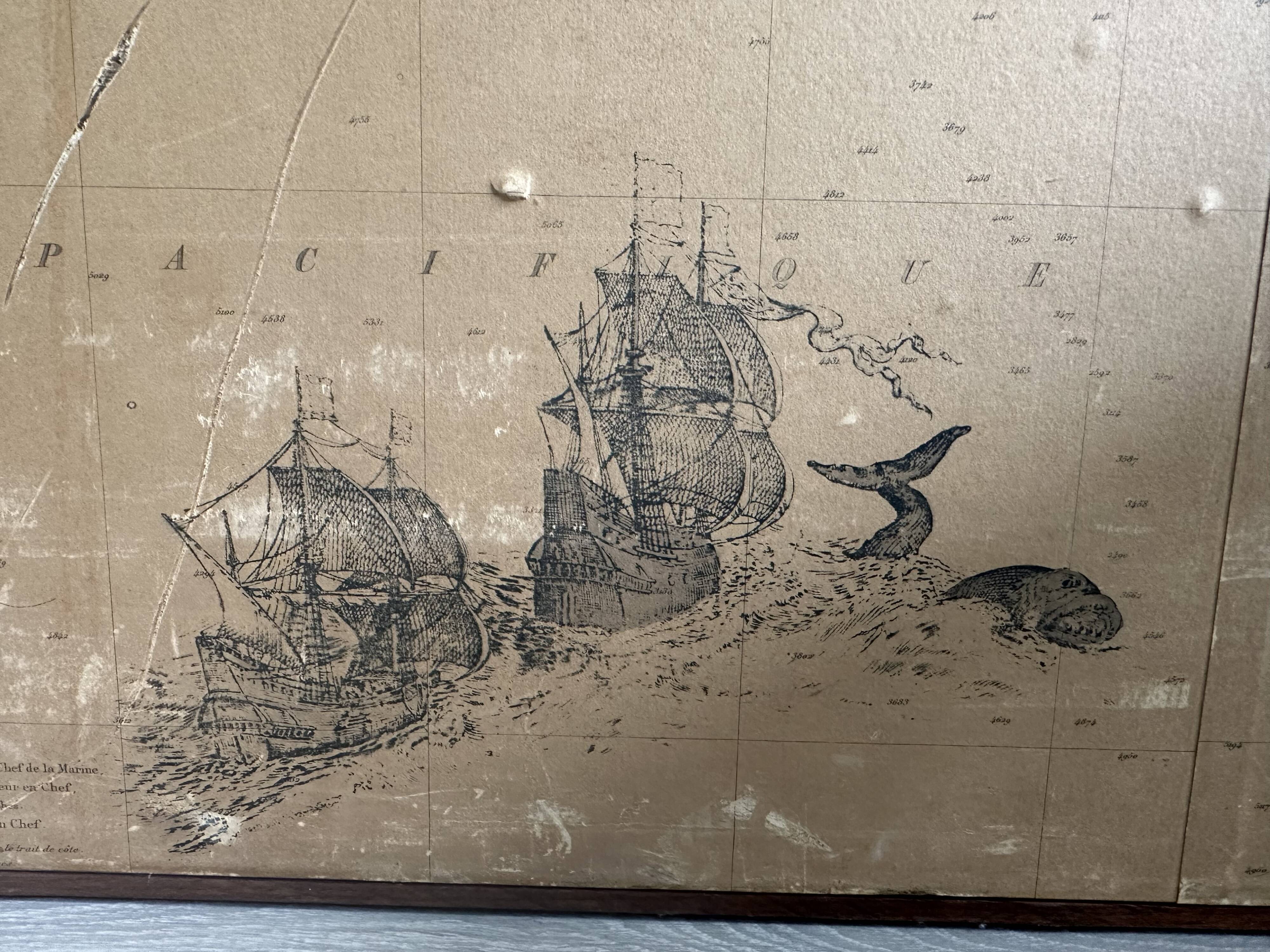 Planisphere of the naval hydrographic service