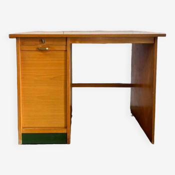 Bureau vintage avec volet roulant pour enfant