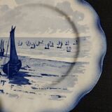 Sarreguemines earthenware plate with Marine decor late 19th century early 20th century