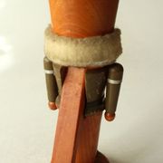 Handmade wooden nutcracker (miner), made in Erzgebirge/East Germany, vintage from the 1950s