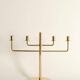 Scandinavian Modern Brass Candelabra by Hans-Agne Jakobsson, Markaryd, 1960s