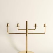 Scandinavian Modern Brass Candelabra by Hans-Agne Jakobsson, Markaryd, 1960s