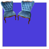 Pair of toad armchairs. Perfect condition.
