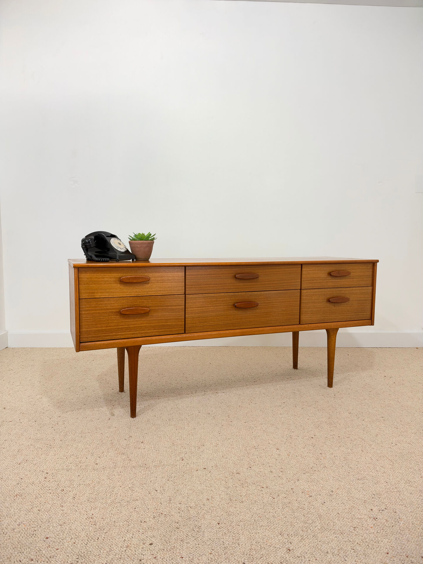 Low enfilade Austin Suite in teak – 1960s