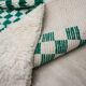 Tapis berbere carré vert taille 150 x 250 cm