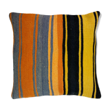 Vintage Turkish Kilim Cushion Cover , 60 x 60 cm