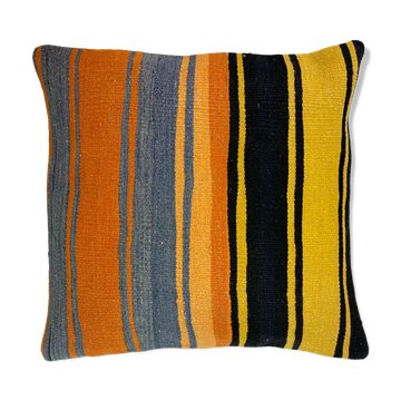 Housse de coussin Kilim turque vintage, 60 x 60 cm