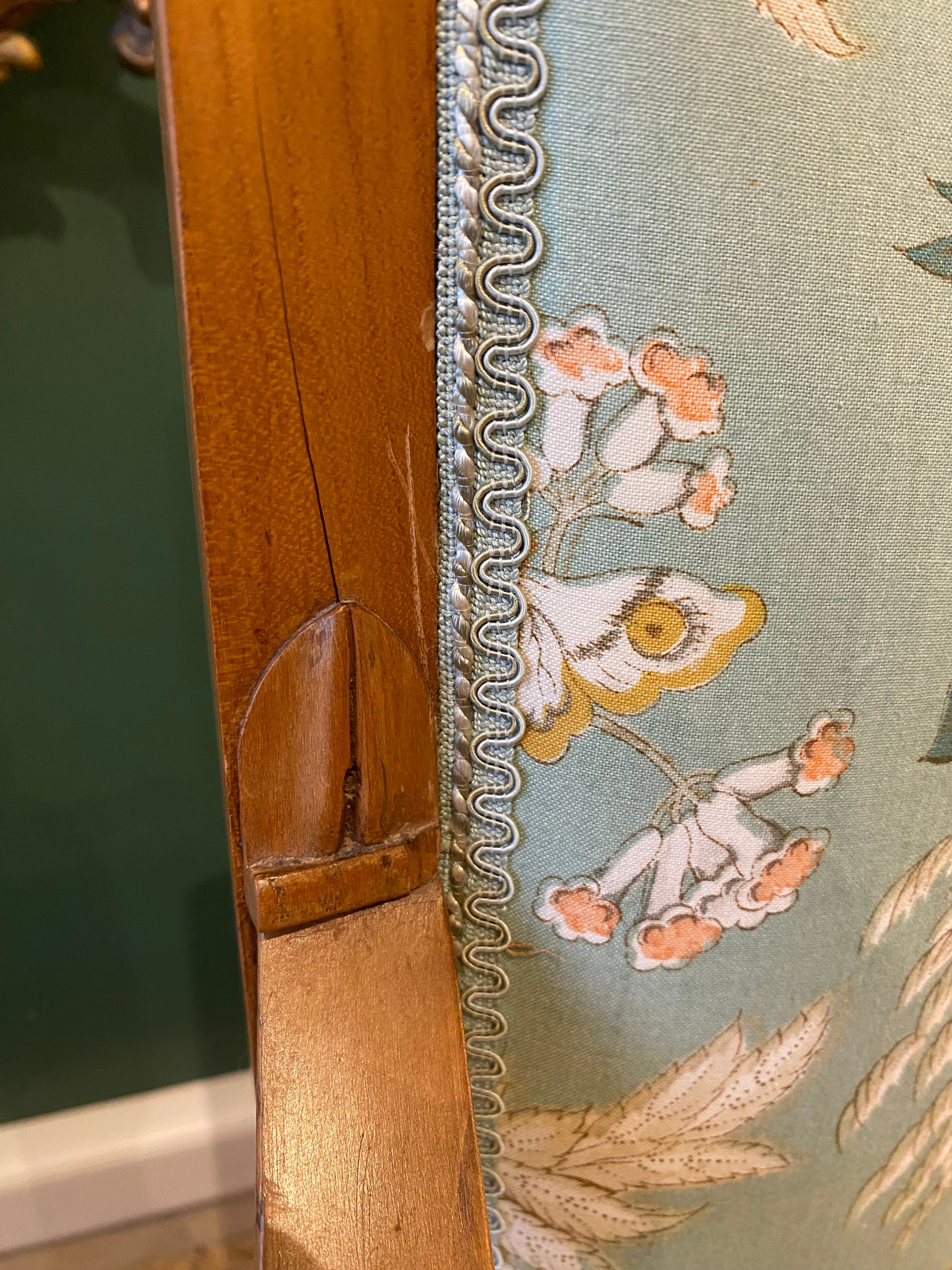 Suite of three antique armchairs