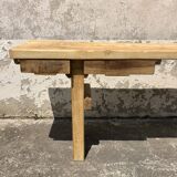 Antique kitchen workbench, vintage kitchen log