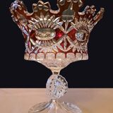 Red crystal fruit bowl