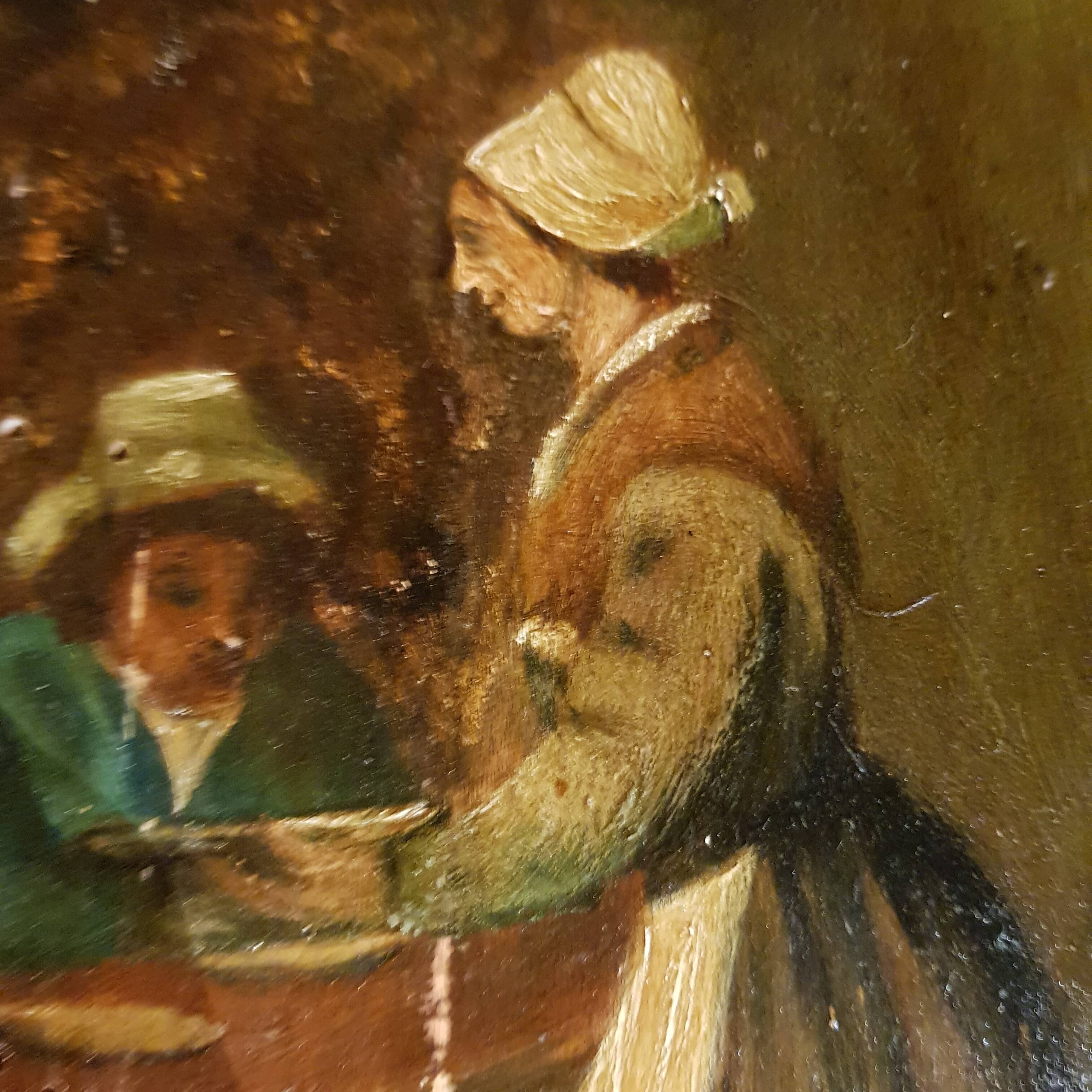 Old painting on wood