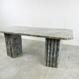 Vintage granite dining table, 1970s