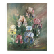Les iris, huile au couteau signée