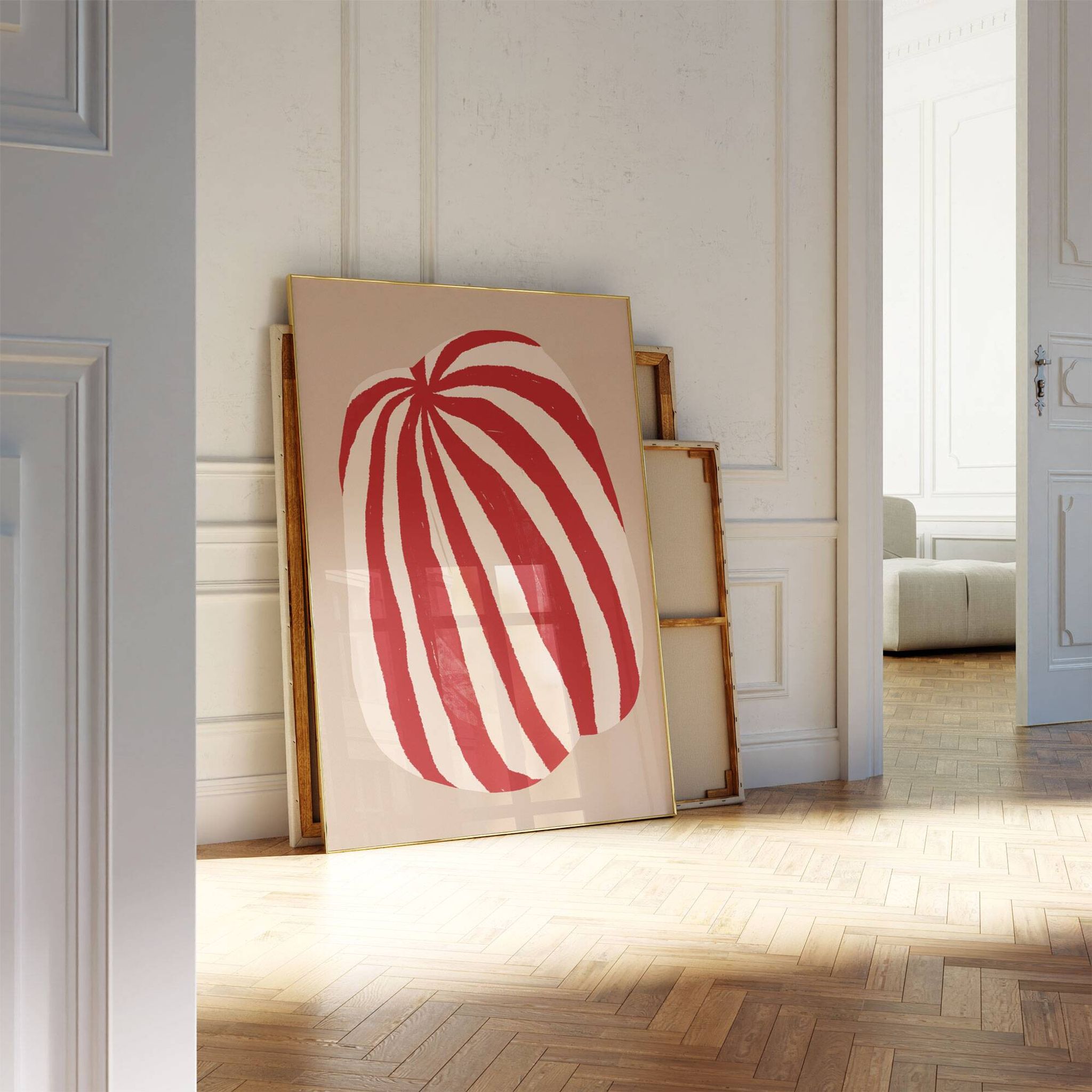Abstract stripes giclee print, 50x70cm
