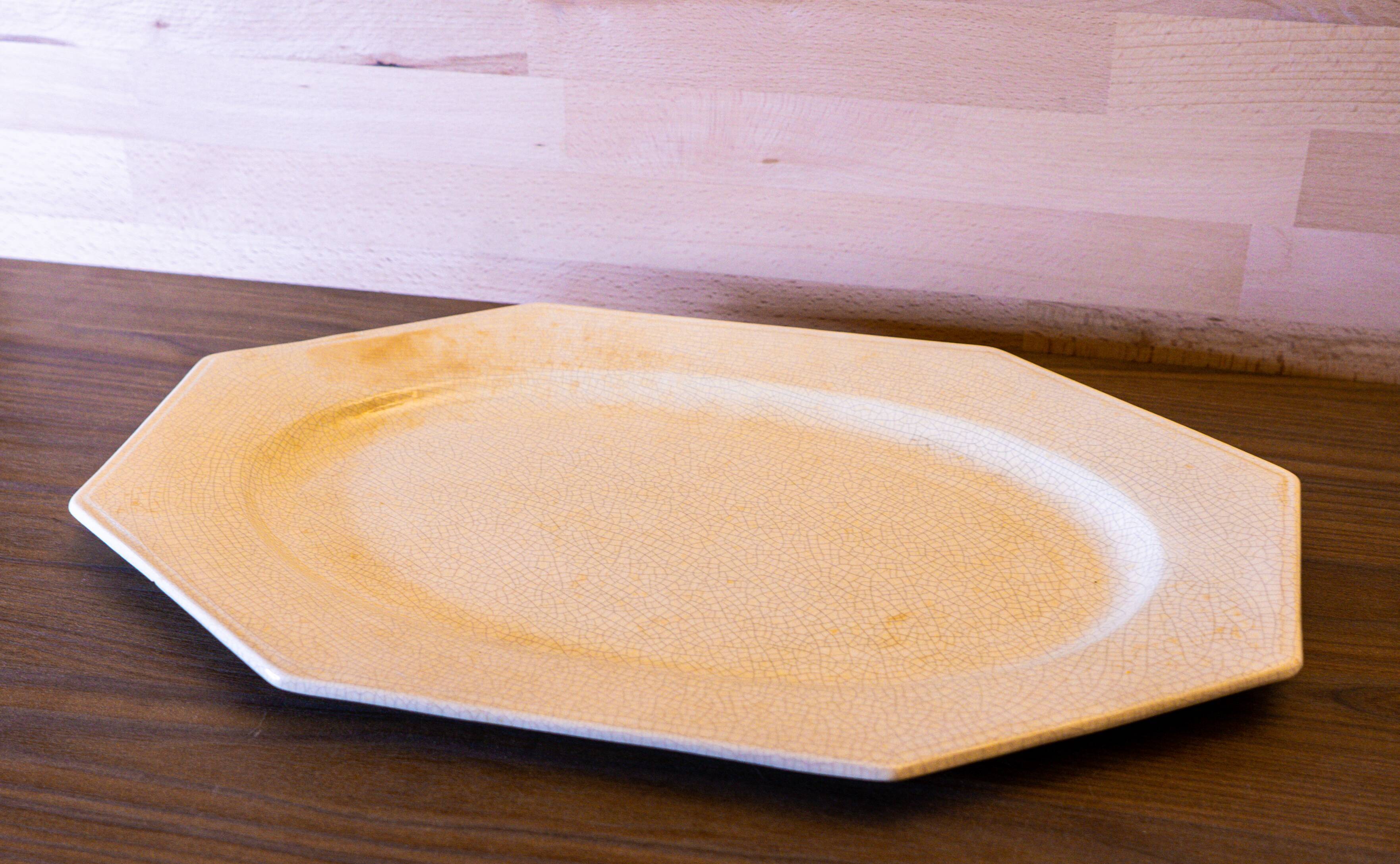 Large white dish in Charolles earthenware