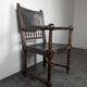 Renaissance style leather armchair