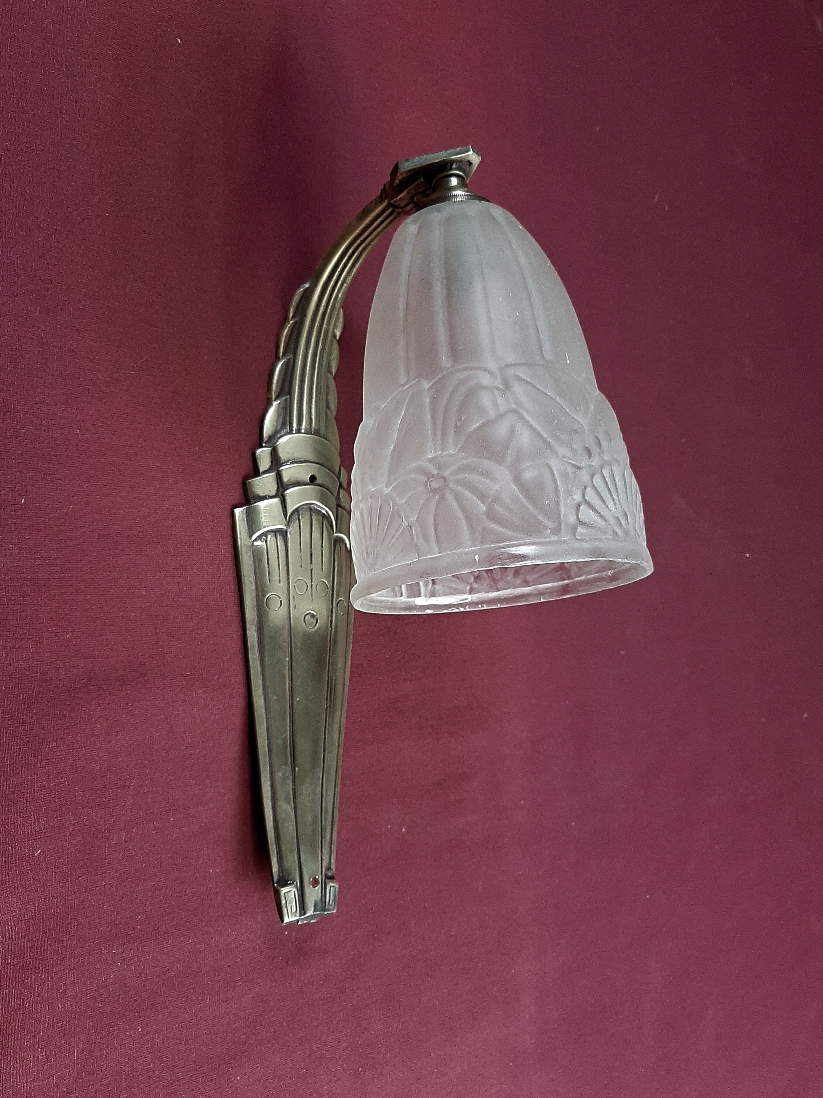 Pair of art deco period wall lamps