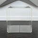 Side table, cube shelf in plexiglass by Michel Dumas, France 70s