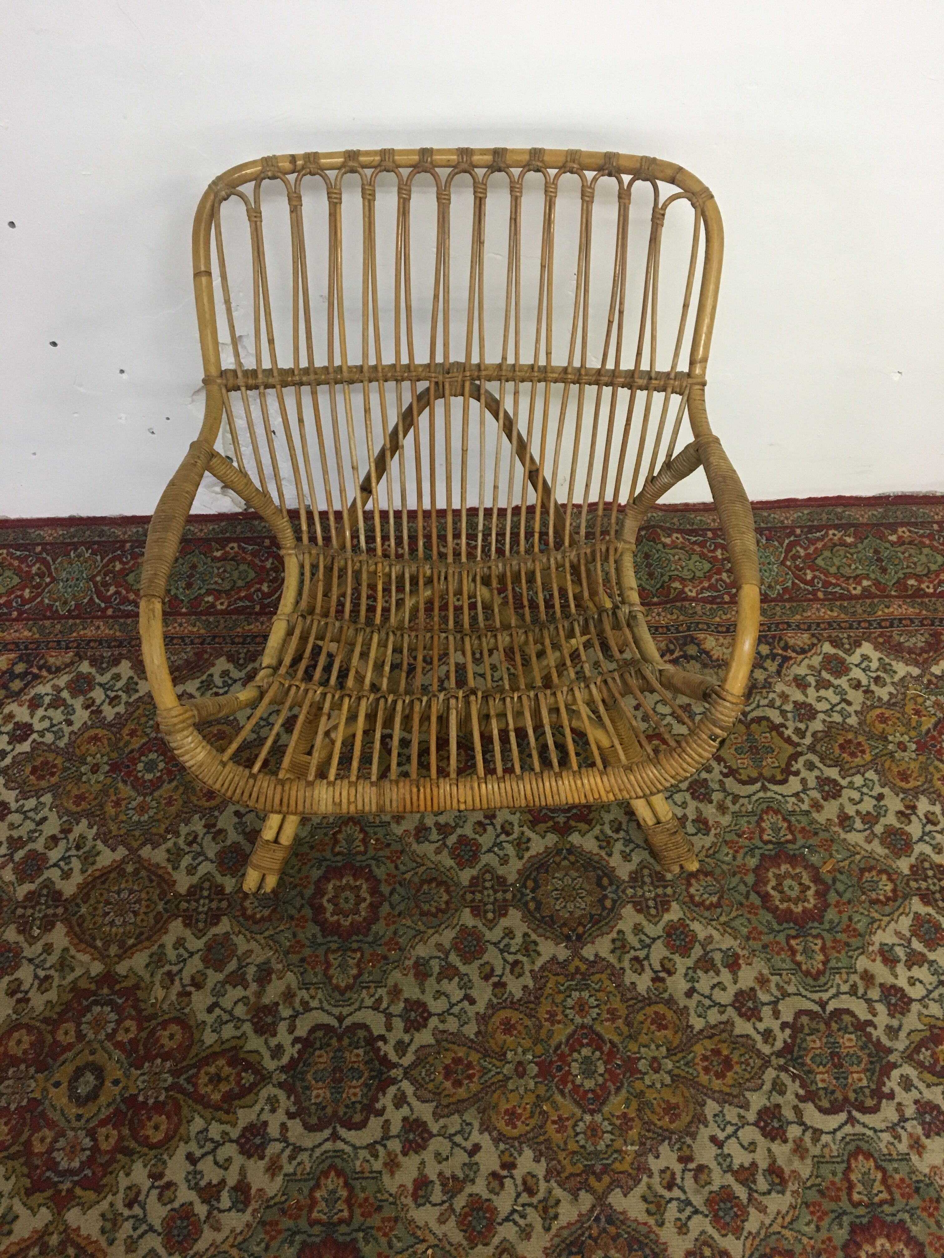 Italy rattan chair circa 1960