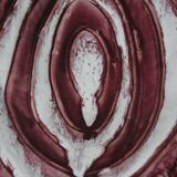 Mid-century bordeaux ceramic office lamps 60s