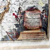 Old map of the Franche Comté Gérard Valk 1690