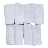 Lot de 8 serviettes en lin damassé