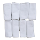 Lot de 8 serviettes en lin damassé