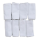 Lot de 8 serviettes en lin damassé