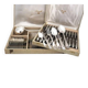 Christofle Vendôme Shell, 62-piece cutlery set, silver-plated knives.