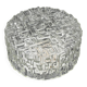 Molded glass ceiling light with relief