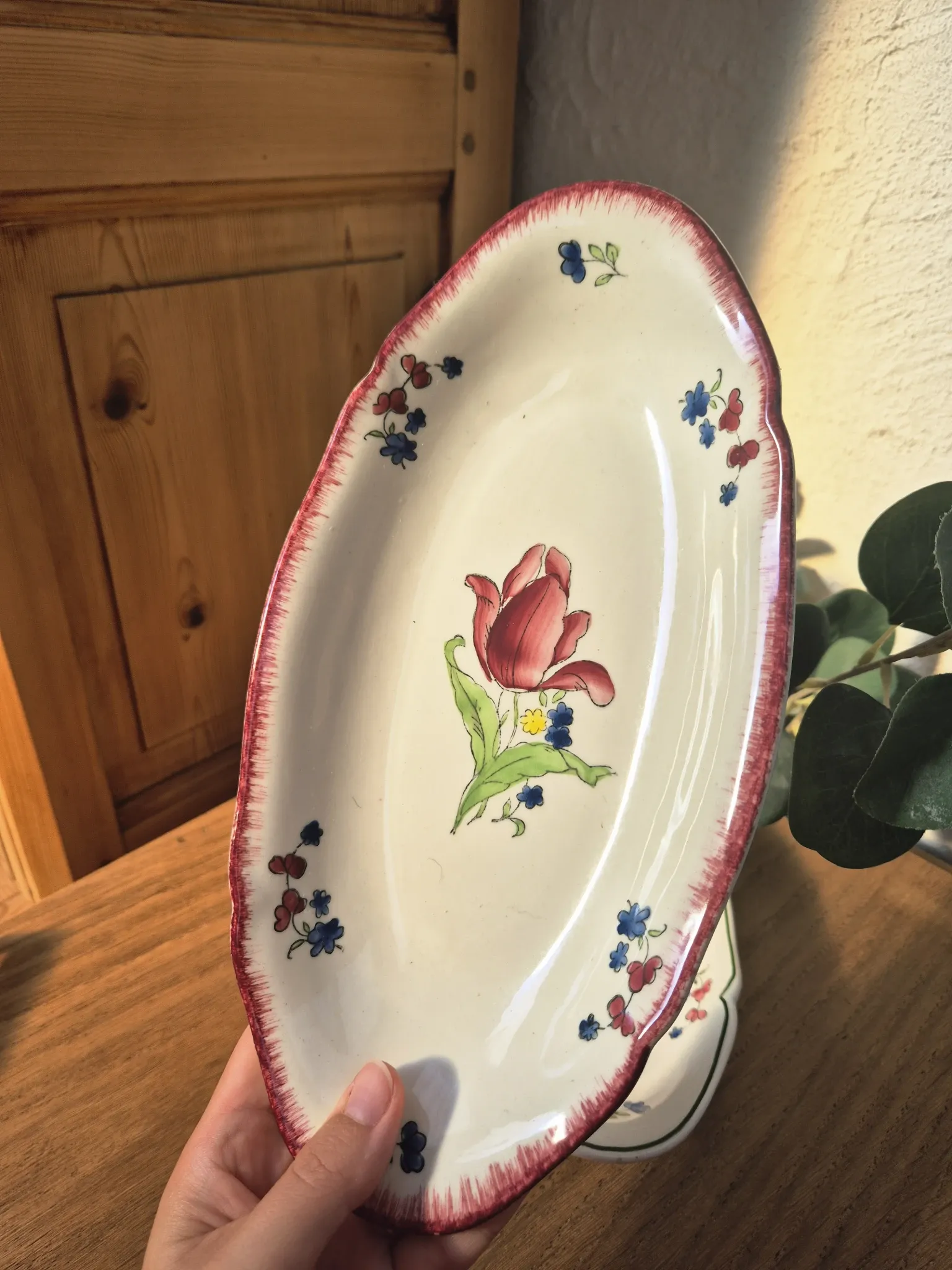 Deux Raviers Gien vintage