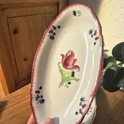Deux Raviers Gien vintage