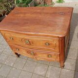 Louis XVI Louis XV period chest of drawers in walnut from the 18th century