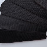 Large dark fan weft - 168 cm
